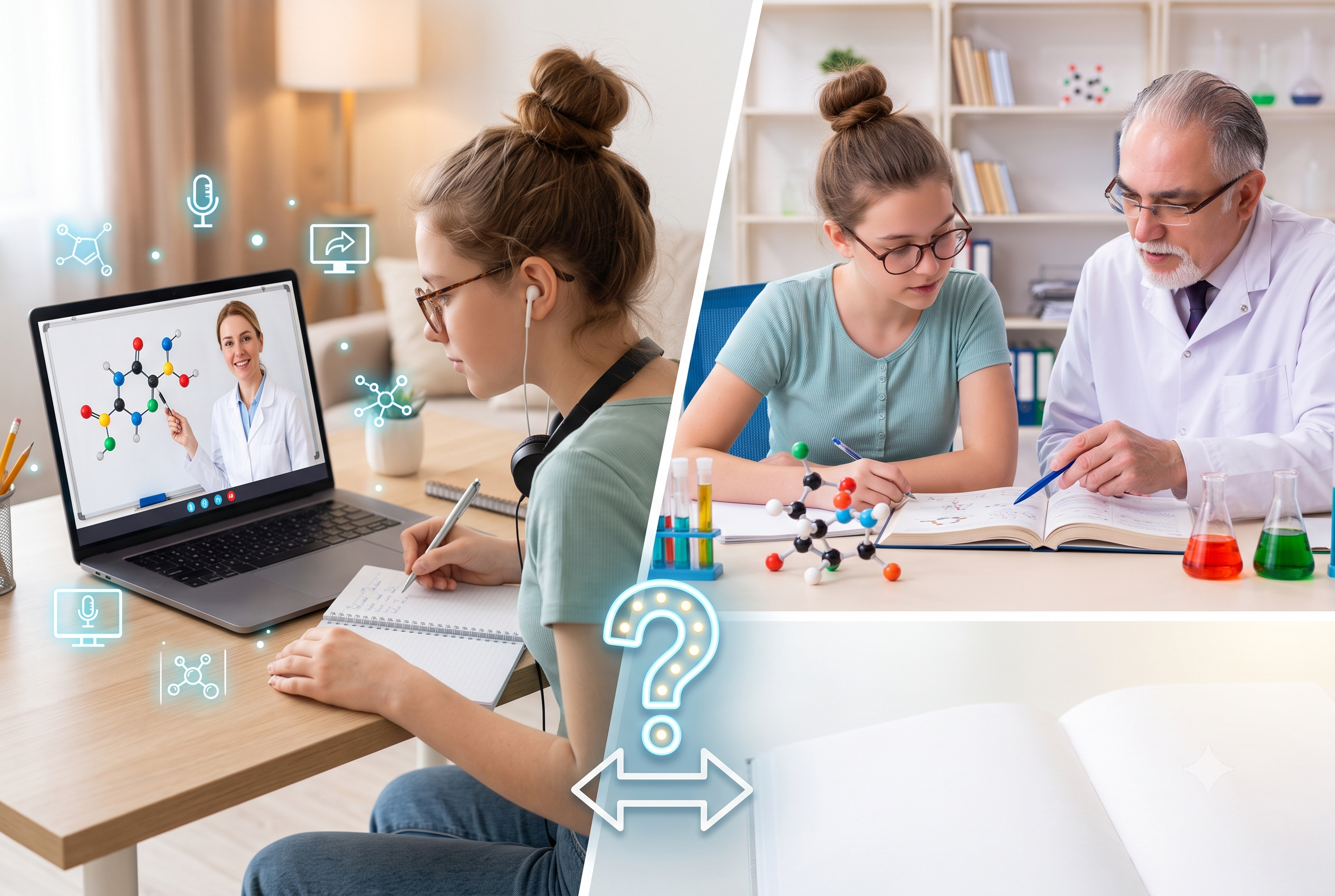 Korepetycje z chemii online czy stacjonarne?