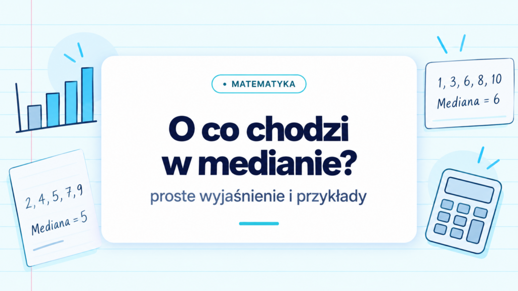Mediana - jak obliczyć wartość środkową krok po kroku