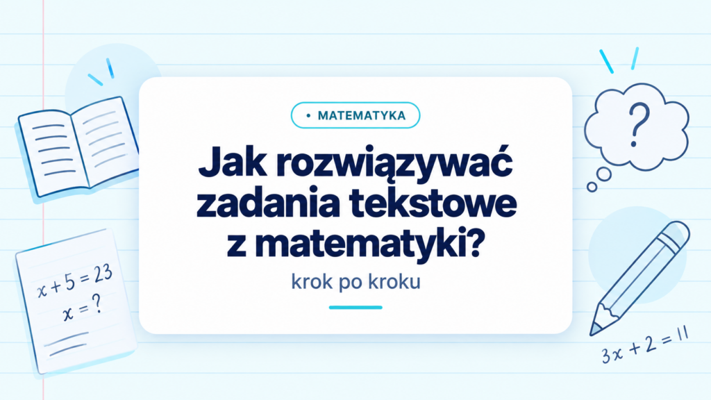 Jak rozwiązywać zadania tekstowe z matematyki - krok po kroku